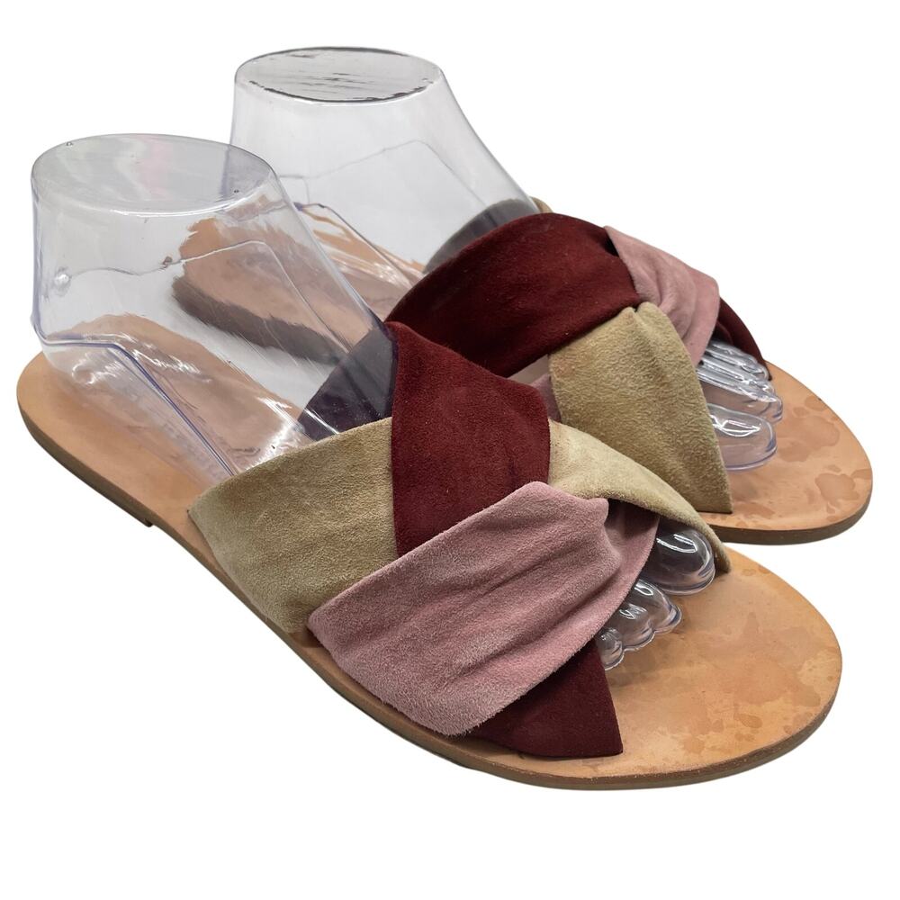 Free People Rio Vista Suede Sandals Size 9.5. (EU 40)